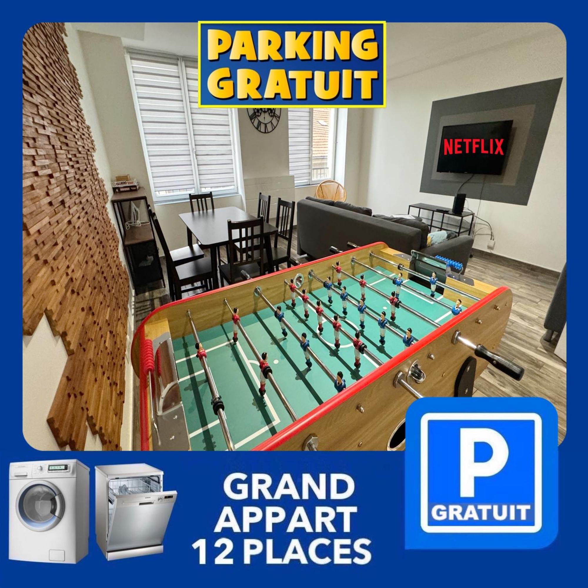 22 Chic & Cosy Grand Appart 92M2 Parking Gratuit Hypercentre Netflix Saint-Etienne  Eksteriør bilde